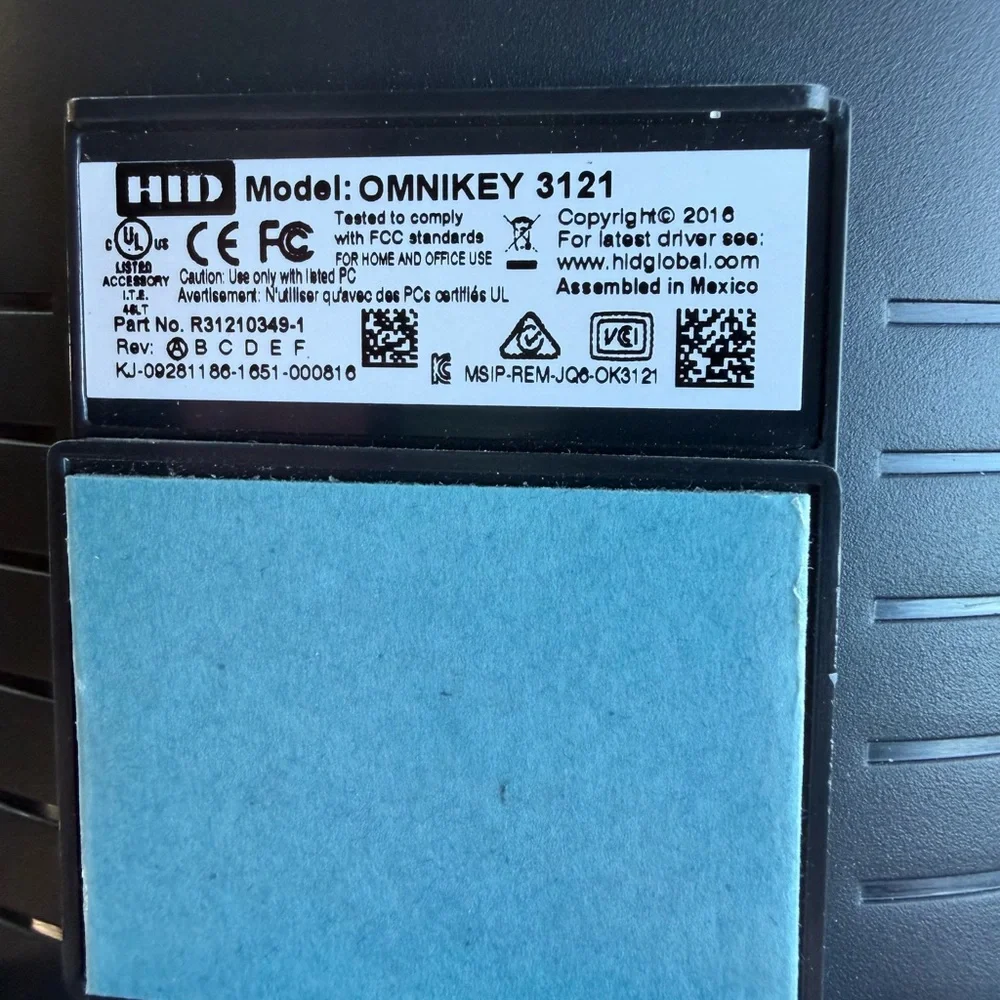 HID Omnikey USB Smart Card Reader - Gray/Black